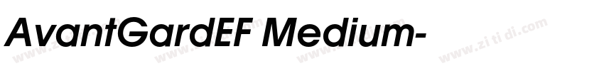 AvantGardEF Medium字体转换